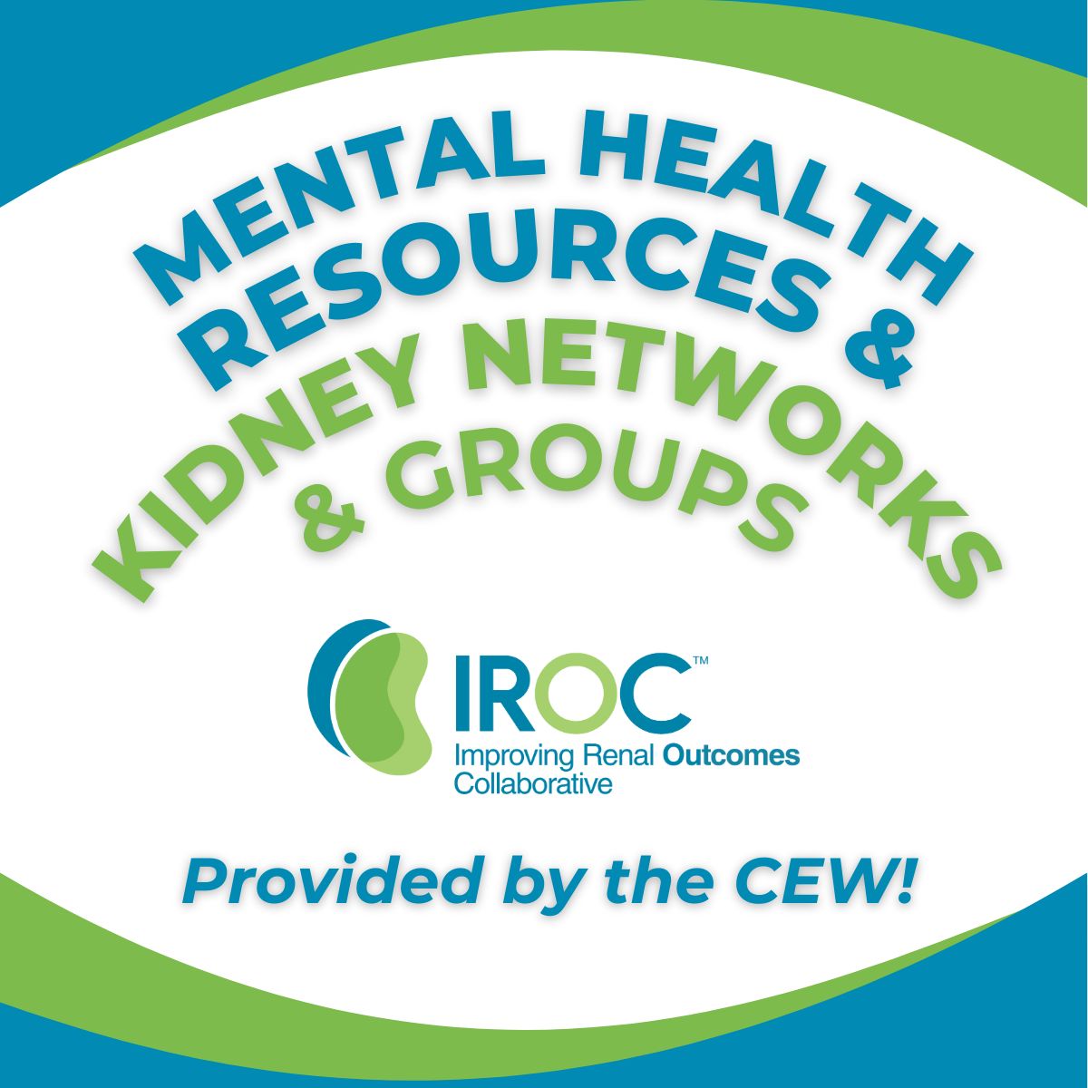The CEW is pleased to present new mental health resources specifically designed for individuals with kidney disease! These resources are intended to improve support and overall well-being for our community.