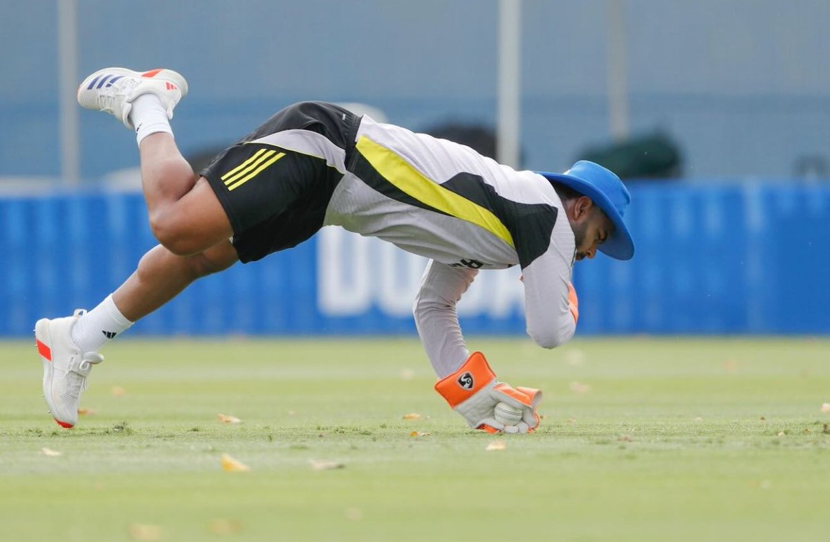 Rishabh Pant working hard in keeping for Champions Trophy 🏆
#ChampionsTrophy2025