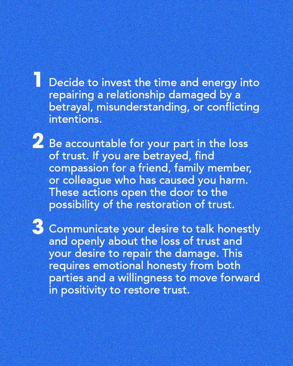 VermaniDr's tweet image. How to repair a broken trust…the cornerstone of all healthy and happy relationships.

Read the full @PsychToday article: psychologytoday.com/intl/blog/a-de…

#BrokenTrust #TrustBuilding #relationshipadvice #couplescounseling #healthyrelationships #repairingrelationships #psychologytoday