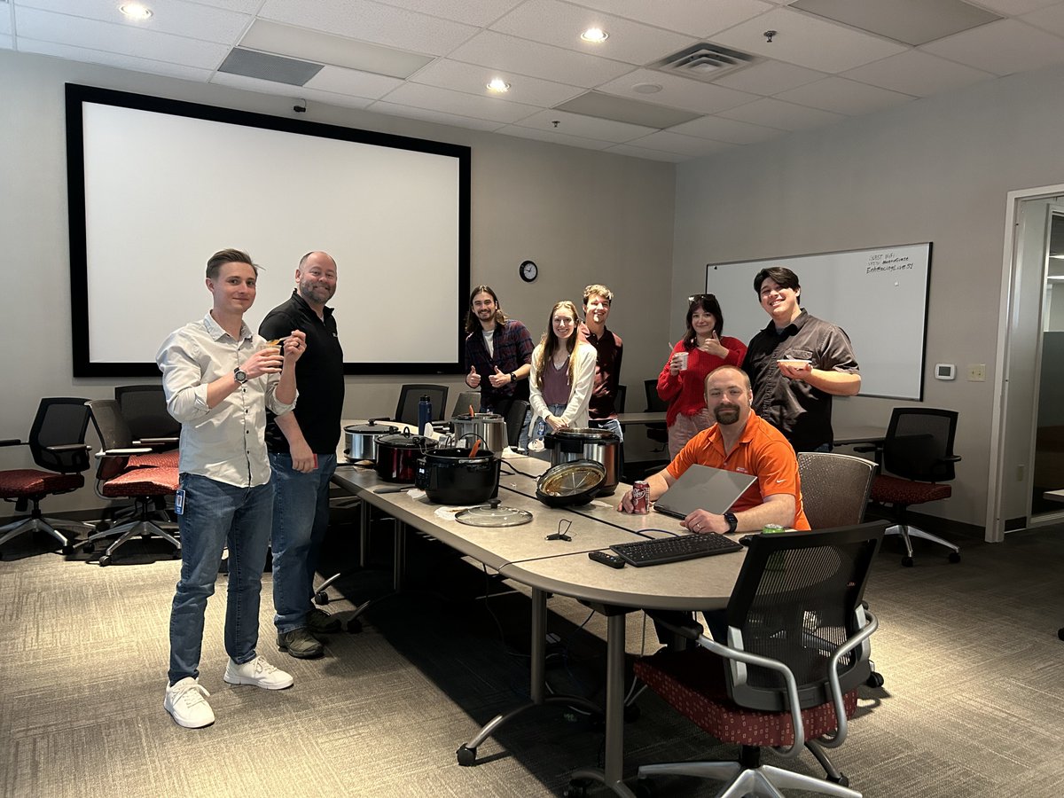 MatrixTechInc's tweet image. 3rd Annual chili cook-off at our Indianapolis Office. Congratulations to Katie for his winning pot of chili. 

#keepthingsfun #MatrixTech