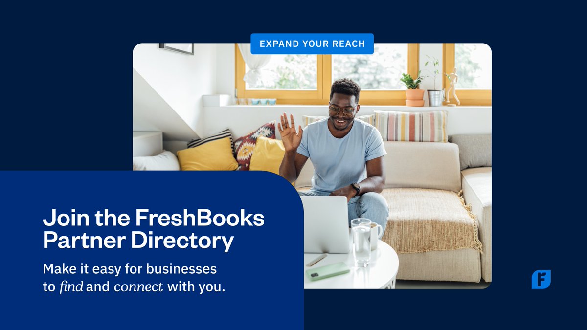 Grow your practice! 🌱

Join the FreshBooks Partner Directory and let businesses find and connect with you easily. 🤝

Become an accounting partner today to sign up: s.mtrbio.com/srmmpncnbh

#AccountingProfessionals #GrowYourPractice