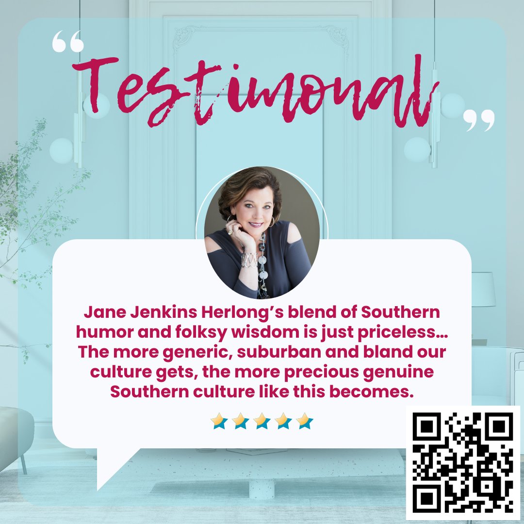 Transform Your Event with Jane Jenkins Herlong
Why should you book Jane Jenkins Herlong for your next event? Here’s why:
She’s Hilarious: Jane’s humor isn’t just entertaining—it’s a tool for breaking down barriers and creating connection.
janeherlong.com
#KeynoteSpeaker