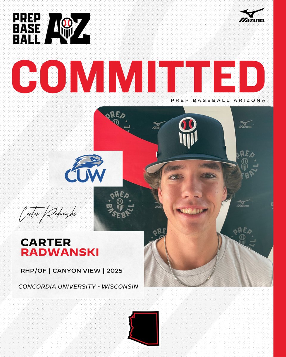 🚨𝐂𝐎𝐌𝐌𝐈𝐓𝐌𝐄𝐍𝐓 𝐀𝐋𝐄𝐑𝐓🚨

'25 RHP/OF Carter Radwanski (Canyon View) has announced his commitment to Concordia University Wisconsin.

Radwanski is the 14th commitment from the Unsigned Senior Showcase in September.

Profile➡️ loom.ly/Y2lSde4
Commitment Board➡️
