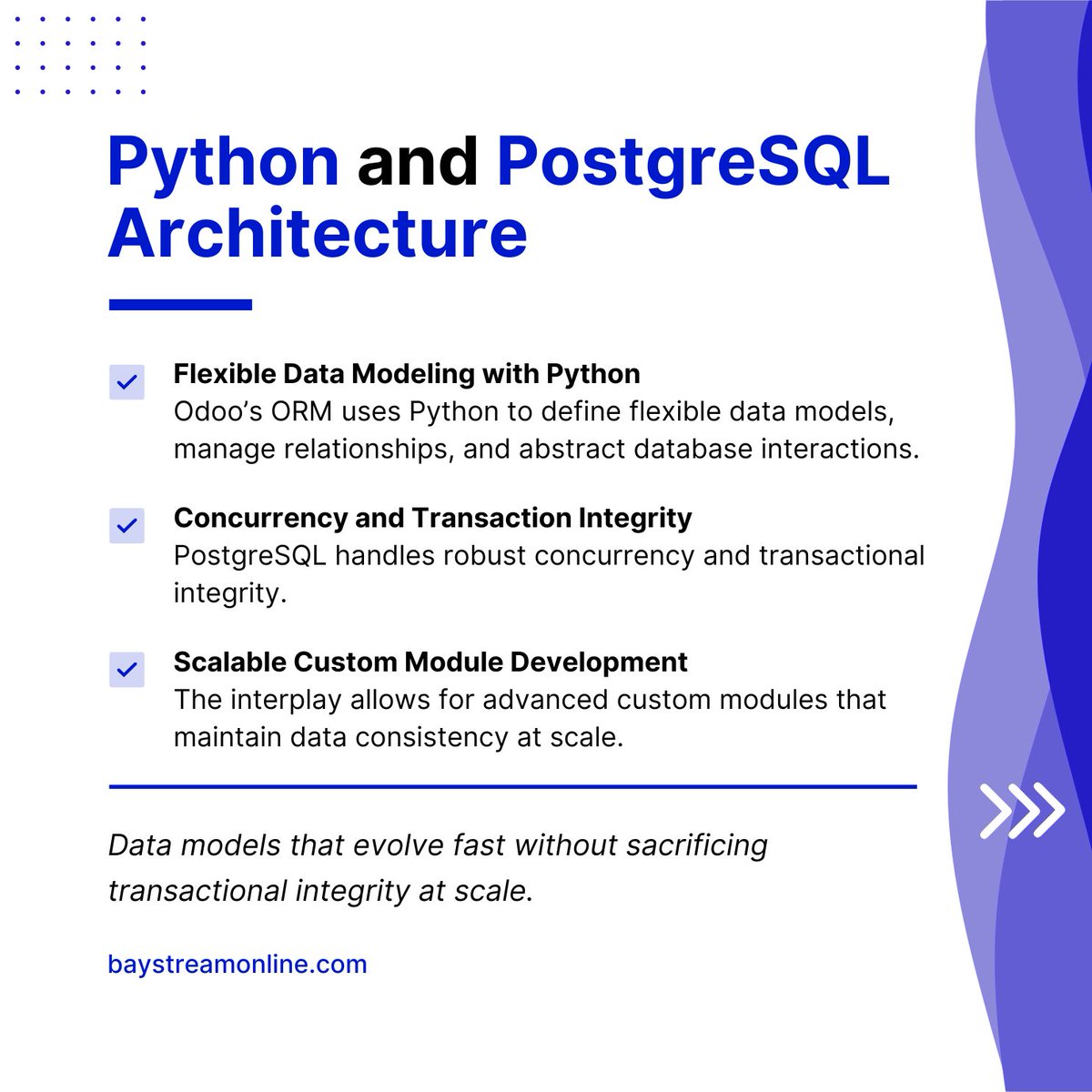 baystream's tweet photo. As Odoo partners, we work with these technologies daily, navigating both their strengths and limitations in real-world implementations. There’s always more to explore when it comes to getting the most out of Odoo. https://t.co/z0hZViYnhc
