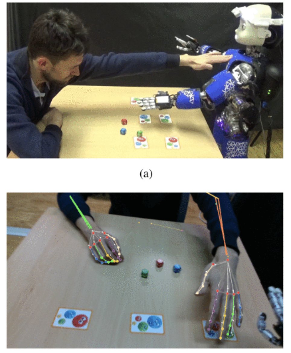 IeeeTro's tweet image. A new T-RO paper introduces HARMONIOUS, a real-time control system enabling humanoid robots to play board games while safely interacting with humans through multi-modal sensing (touch, proximity, vision). #HumanRobotInteraction #RoboticManipulation
ieeexplore.ieee.org/document/10758…