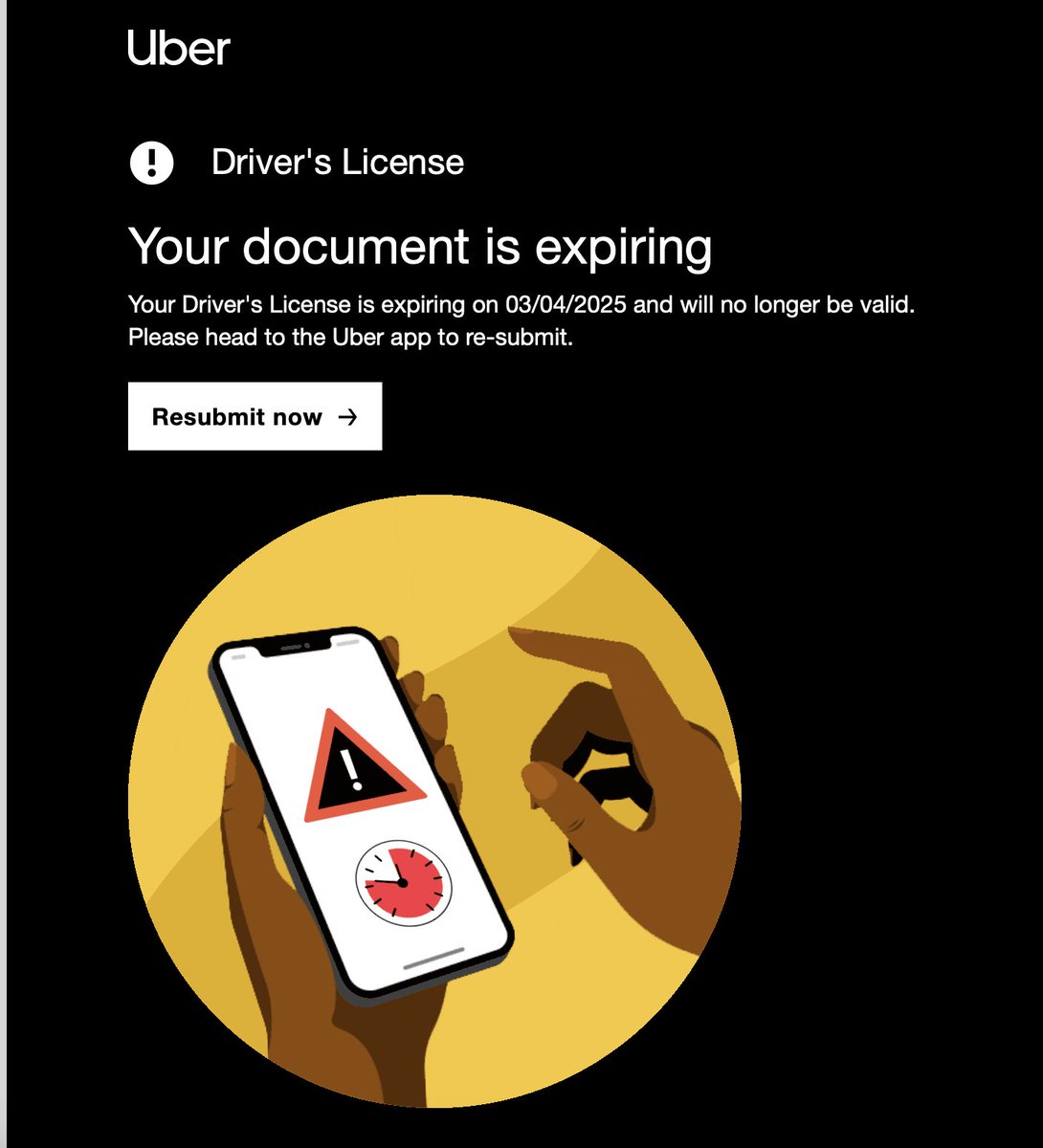 The DMV is obviously selling private information. I’ve NEVER  used Uber, and yet, I received this email.  A state government not to trust.