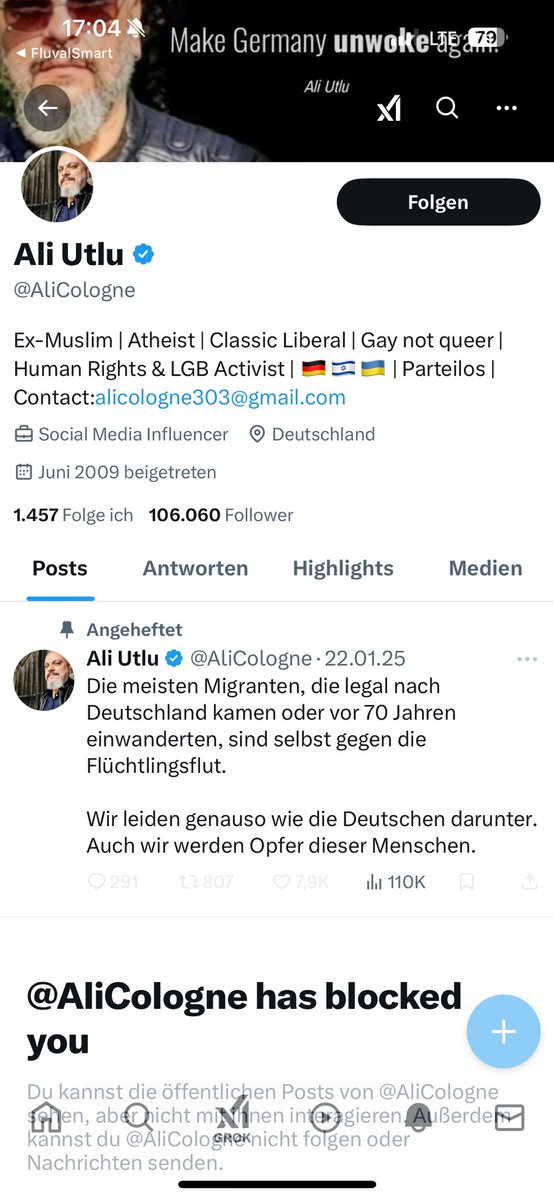 Verdammt. Ich kann die Scheiße, die dieser Typ verzapft nicht mehr kommentieren. 
Naja. Ein braunes Würstchen weniger in der Timeline.