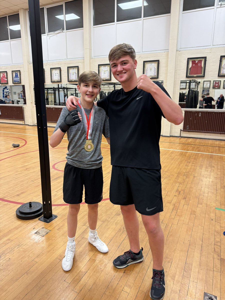 My Jamie in his gym last night with his 6th national title, A massive thank you to all the <a href="/Rotunda_abc/">Rotunda ABC</a> coaches for all the hard work , Time &amp; effort they put into my boys , 

ROTUNDA ABC HOME OF CHAMPIONS 👑🏴󠁧󠁢󠁥󠁮󠁧󠁿❤️