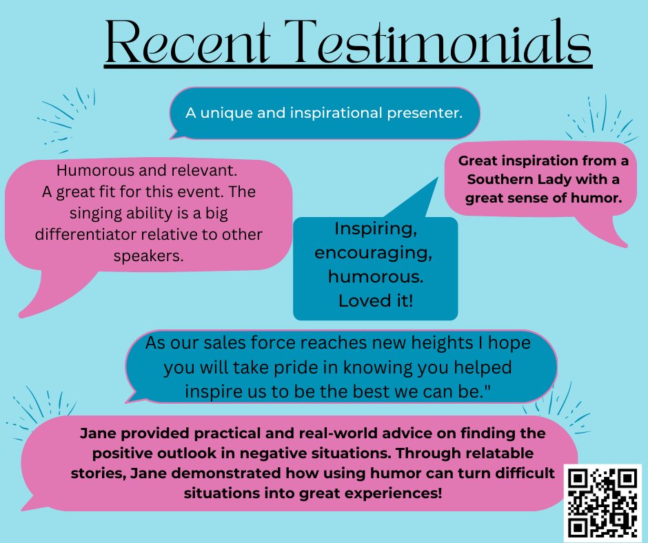 Book Jane Jenkins Herlong for an Unforgettable Experience
Imagine a keynote speaker who can make your audience laugh, think, and feel inspired—all in one presentation. That’s Jane Jenkins Herlong.
janeherlong.com
#KeynoteSpeaker #JaneJenkinsHerlong #Leadership #Humor