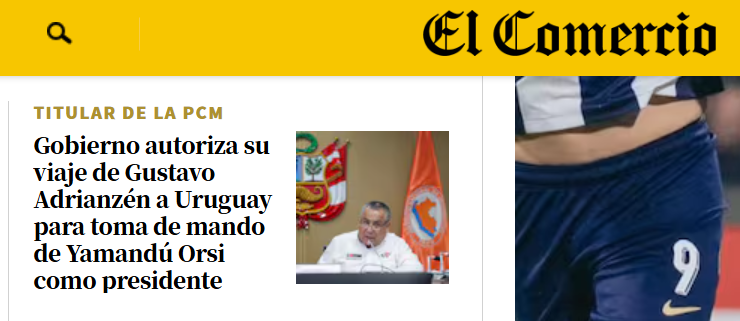 DaniloVeliz's tweet photo. @elcomercio_peru "... autoriza SU viaje DE Gustavo Adrianzén..."?! https://t.co/a7emw9nzwt