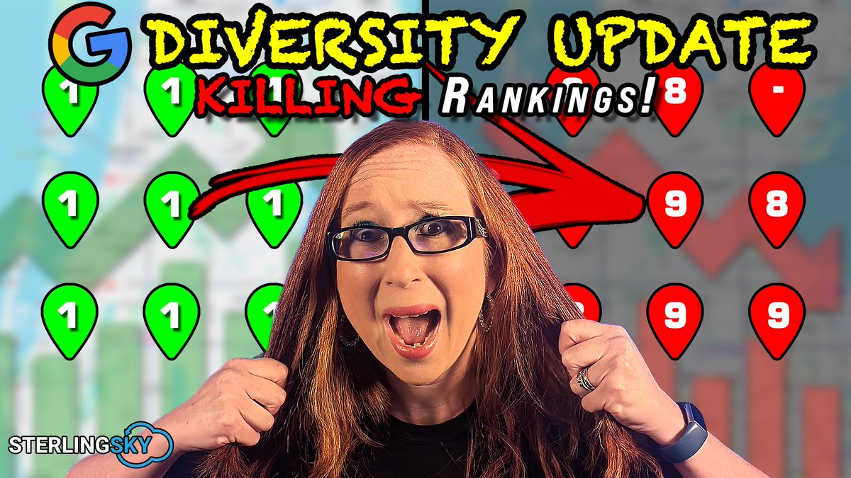 JoyanneHawkins's tweet image. 🚨 A new Google Update we've named the “Diversity Update” is KILLING rankings! 🚨
If you rank in the local pack, your organic rankings might be getting DEMOTED.
The worst part? Are past SEO strategies working AGAINST you?
Here’s how to fix it👇
🔗 Watch now:…