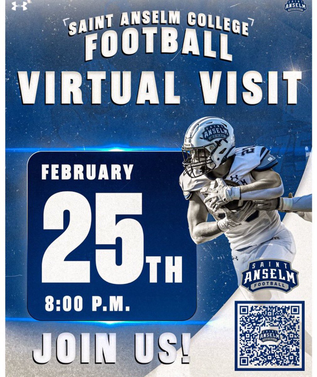 Thank you <a href="/Coach_Bick/">Joe Bick</a> and <a href="/STAHawksFB/">Saint Anselm Football 🏈 #BCM</a> for the virtual junior day invite! looking forward to learning more about the program.