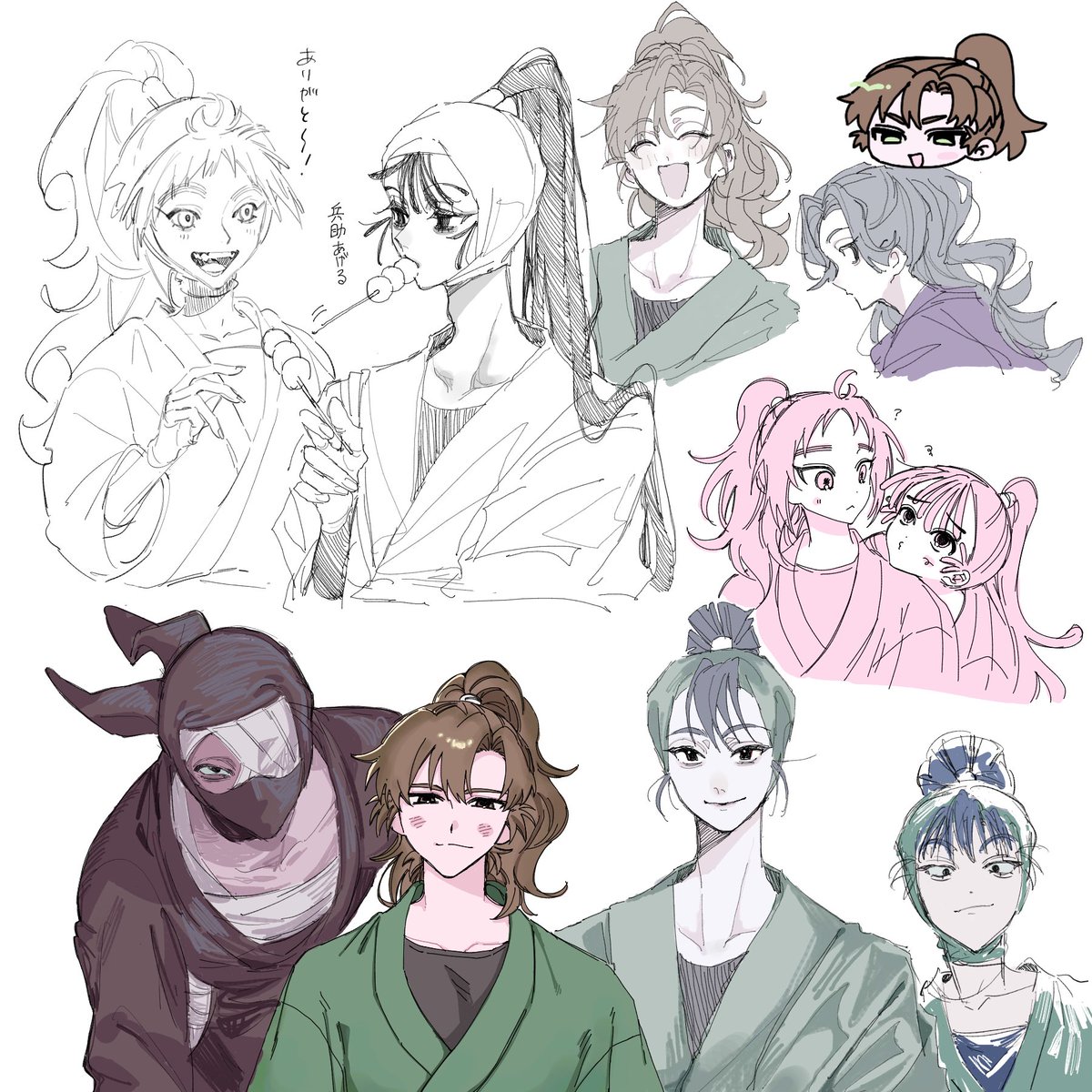 友人らと絵茶をしました