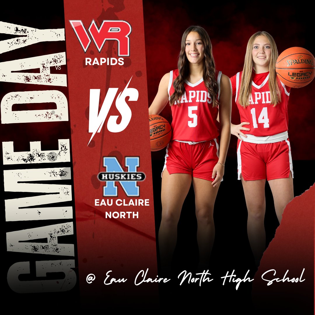 WR Girls Hoops (@wrgirlshoops) on Twitter photo 🚨🚨 GAME DAY!!🚨🚨
Tonight our Red Raiders travel to Eau Claire North to take on the Huskies!
🏫 At Eau Claire North High School
⏰ Varsity at 7:15, JV & JV2 at 5:45 🚨🚨 GAME DAY!!🚨🚨
Tonight our Red Raiders travel to Eau Claire North to take on the Huskies!
🏫 At Eau Claire North High School
⏰ Varsity at 7:15, JV & JV2 at 5:45