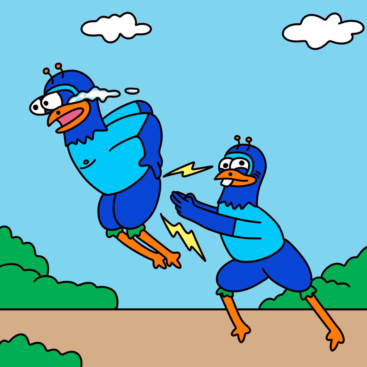 FlockerzToken's tweet image. Don&apos;t turn your back on The Flock...

They get a little mischievous  😉⚡️