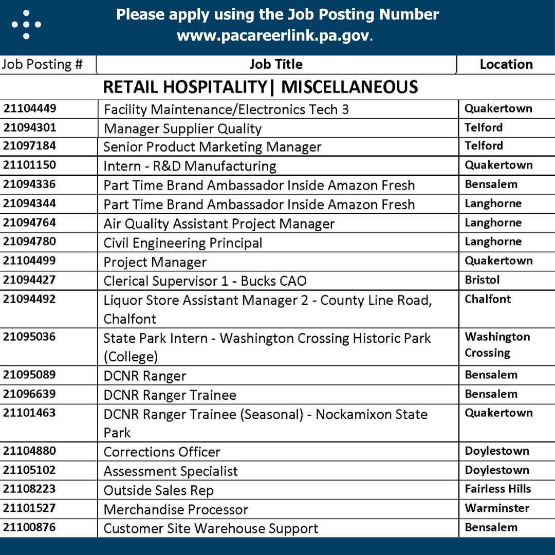 PA CareerLink® Bucks County tweet media