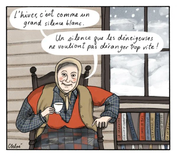 Hommage à Antonine Maillet et à la Sagouine..

Un dessin de Chloé, <a href="/LeDevoir/">Le Devoir</a>, 18 février 2025.