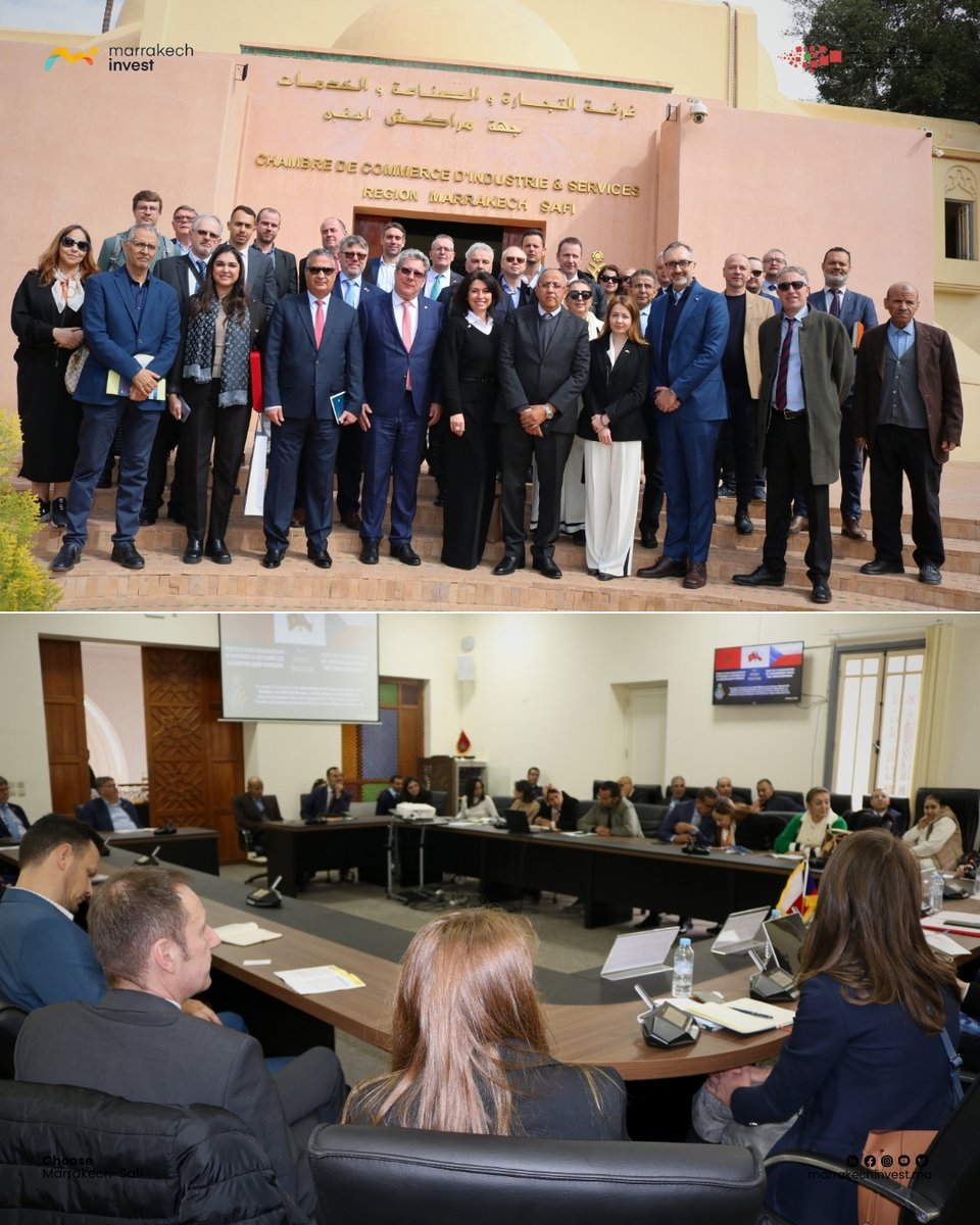 crimarrakechsaf's tweet photo. #Retourenimages
En marge de la 4ème Édition de la #Conférence Ministérielle #Mondiale sur la #Sécurité Routière, la CCISR-MS et le CRI Marrakech-Safi ont eu l'honneur d'accueillir une délégation d'investisseurs tchèques. 🇲🇦🇨🇿
#MarrakechSafi #Investissement #Tchéquie #Partenariat https://t.co/IWSmSyQl4O