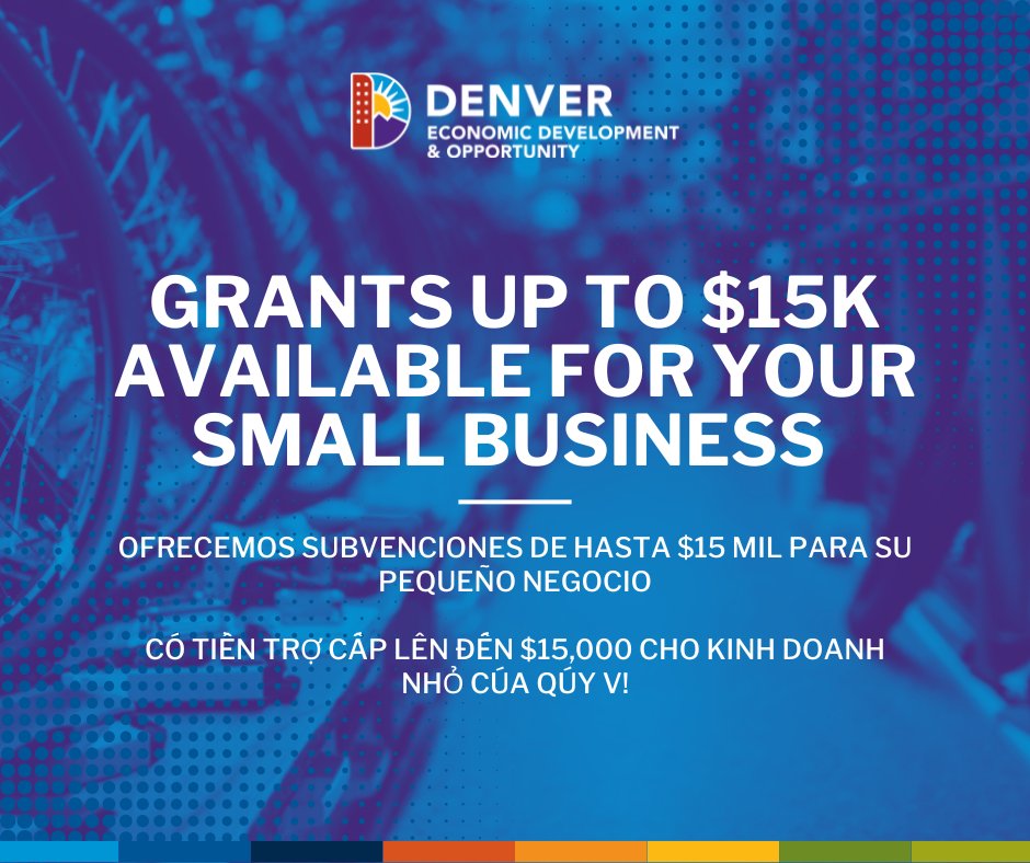 DEDO is accepting applications for a new round of funding for small businesses impacted by specified citywide construction projects. 

➡ Learn more about eligibility requirements, information sessions, and technical assistance at bit.ly/DenverBIOFund. Apply by March 18.