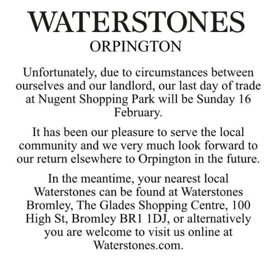 Waterstones Orpington (@waterstonesorp) on Twitter photo 