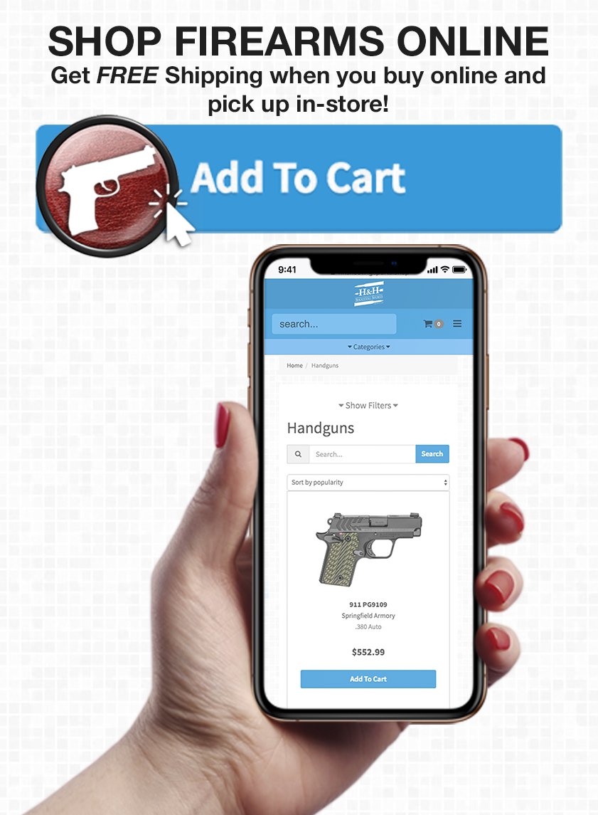 Can't make it to the store today? No worries! You can still shop online at hhshootingsports.shop – from firearms (shipped to an FFL dealer of your choice) to gear and accessories, we’ve got you covered! How easy is that? 🚀 Stay safe, stay sharp, and shop from your couch!