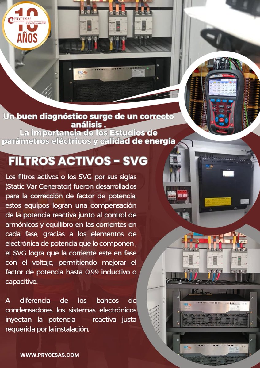 prycesas's tweet photo. los filtros activos SVG Mejoran la fiabilidad de los sistemas eléctricos, Reducen los costes energéticos, Protegen los equipos sensibles, Contribuyen a un futuro más sostenible, Garantizan el cumplimiento de las normas de calidad eléctrica

#electricista #electricidad https://t.co/0w0bX8EBIr