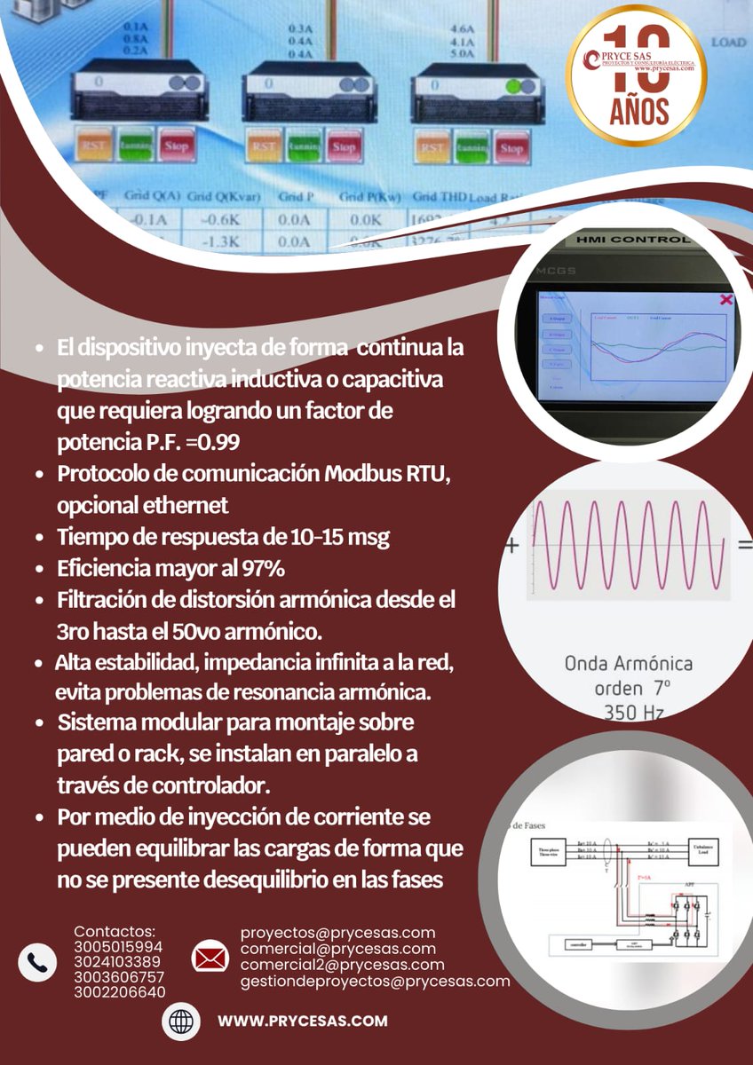 prycesas's tweet photo. los filtros activos SVG Mejoran la fiabilidad de los sistemas eléctricos, Reducen los costes energéticos, Protegen los equipos sensibles, Contribuyen a un futuro más sostenible, Garantizan el cumplimiento de las normas de calidad eléctrica

#electricista #electricidad https://t.co/0w0bX8EBIr