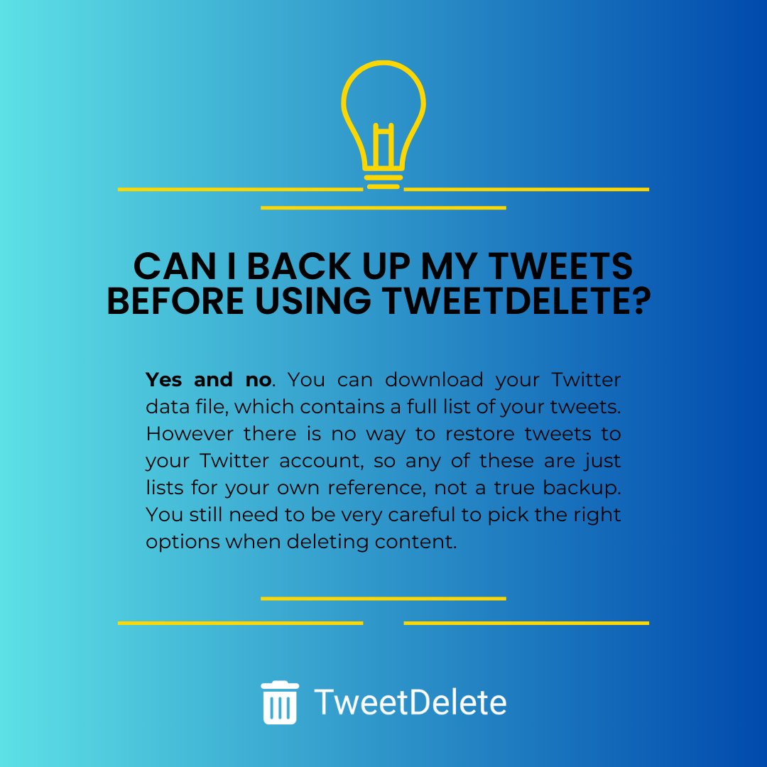 tweet_deletenet's tweet photo. The "Your archive.html" file lets you view tweets in a web browser. But with our premium features, you can go even further—view tweets from an uploaded data file or get them in.csv format for easy spreadsheet access!
#TwitterArchive #TweetDelete https://t.co/z7iv9Ciao1