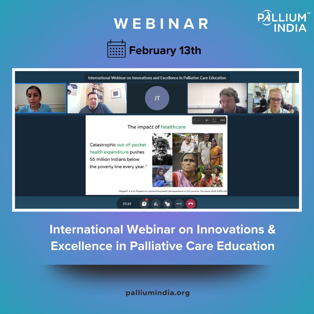 palliumindia's tweet image. International Webinar on Innovations &amp;amp; Excellence in Palliative Care Education was successfully held on 
Feb 13, with attendees upto 300. @FocusGamesFR 

@DrSreewarrier (Pallium India ) was one of the expert speakers.  

#GameBasedLearning #HealthcareInnovation #WebinarSuccess