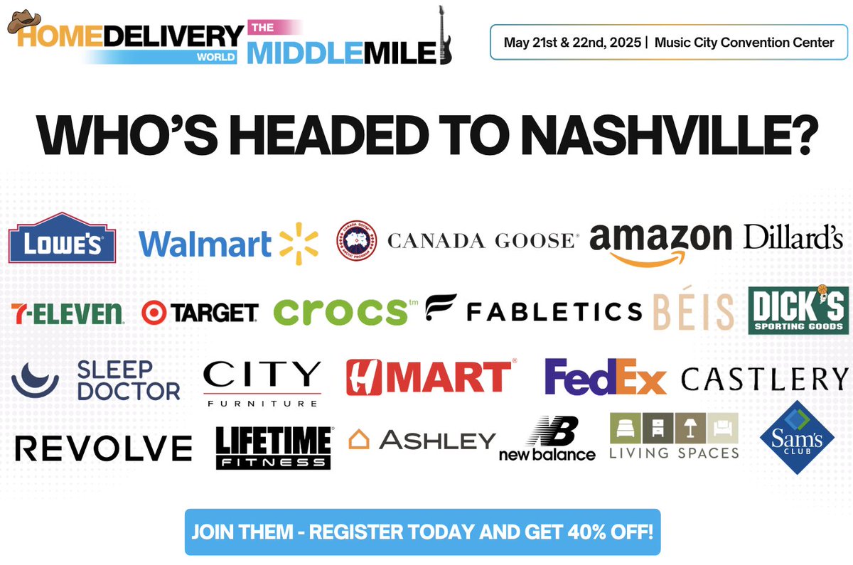 Retailers are heading to Nashville this May! 𝐖𝐢𝐥𝐥 𝐲𝐨𝐮 𝐛𝐞 𝐭𝐡𝐞𝐫𝐞? 

Don't miss the chance to network with the biggest names in the field.

🛍️ Retailers book for FREE: rb.gy/q54ar
🤝 Non-retailers get 40% off: rb.gy/q54ar

#HDWNashville #HDWUSA
