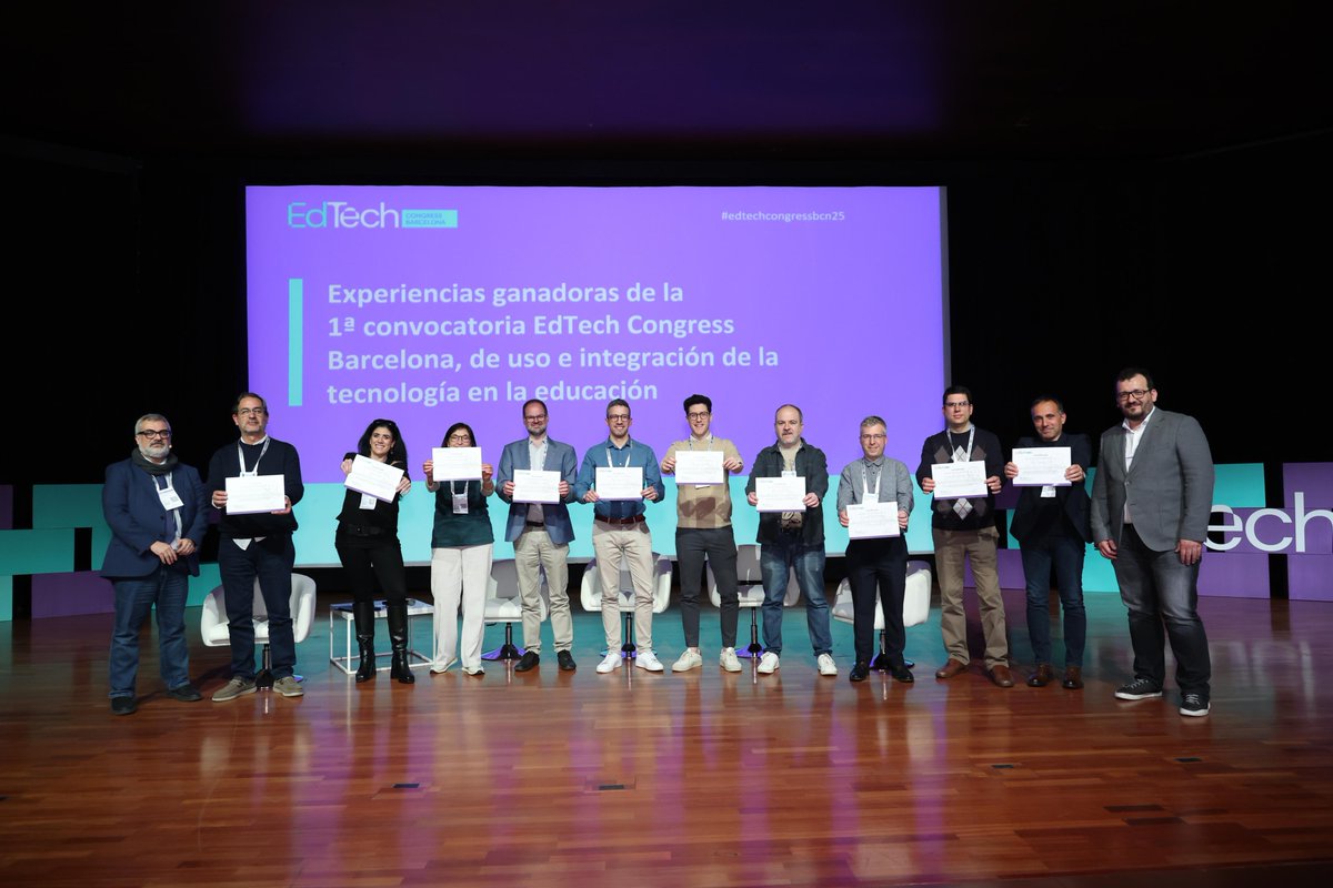 👏🏆 ¡Enhorabuena a todos los centros educativos y universidades premiad@s de la primera convocatoria EdTech Congress Barcelona de "Experiencias de uso e integración de la tecnología en la educación"! 🚀  #edtechcongressbcn25