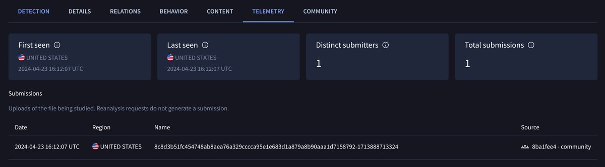 Came across this exploit for Linux while investigating some silent matches - with 0 AV detections

If anyone wants to take a look, let me know what you find

VT
virustotal.com/gui/file/8c8d3…

Malware Bazaar
bazaar.abuse.ch/sample/8c8d3b5…