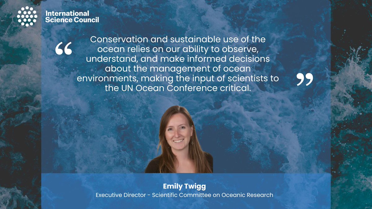 At today’s scientific briefing hosted by the Group of Friends on Science for Action, Emily Twigg, Executive Director of <a href="/SCOR_Int/">SCOR</a>, highlights the vital role of scientific input in #ocean conservation and sustainable use ahead of #UNOC3.