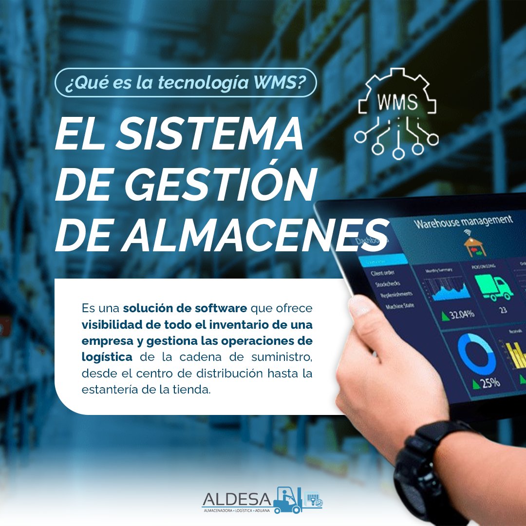 AldesaLogistica's tweet photo. En ALDESA nos apoyamos en la tecnología WMS para operar tu logística de manera más eficiente💻💯

#LogísticaPersonalizada #Optimización #Confianza #WMS #Tecnologia https://t.co/VuHecvpWum