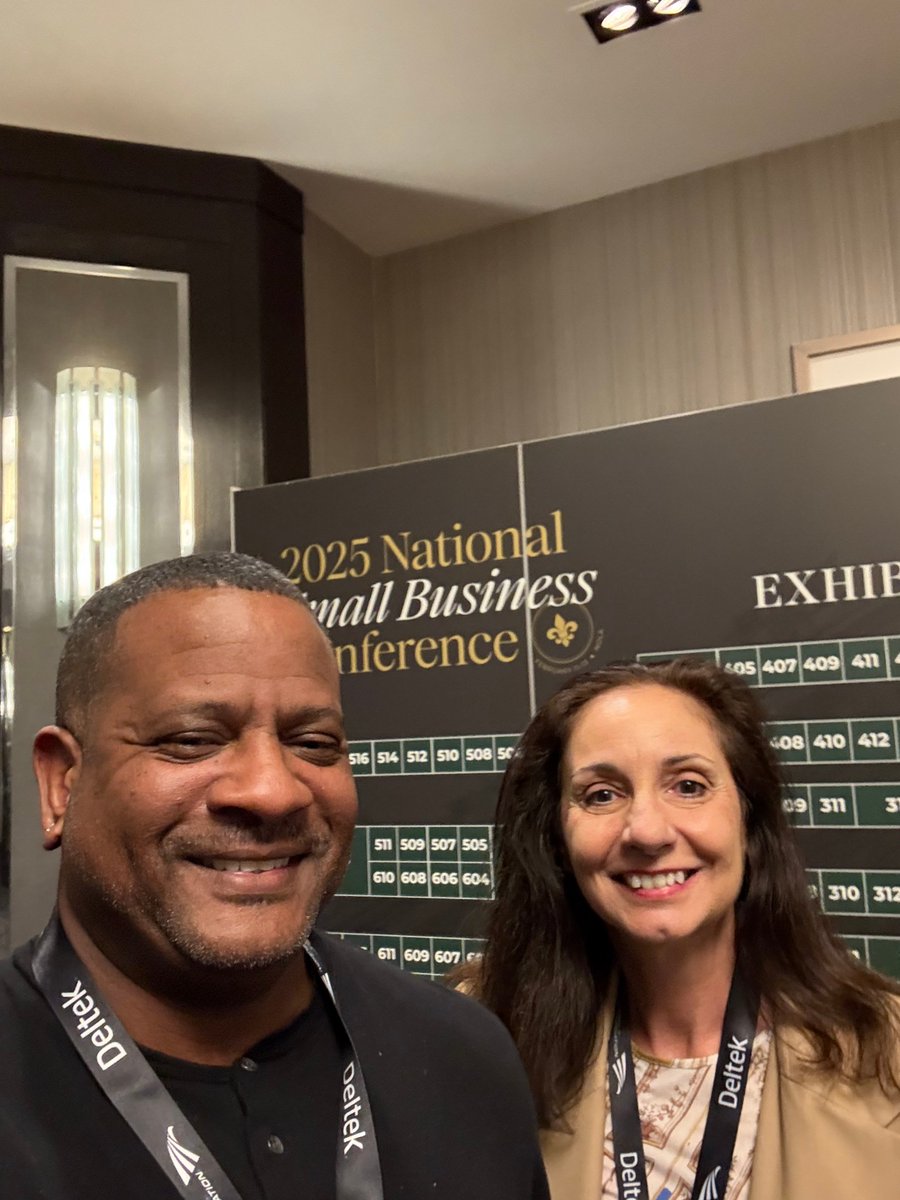 brennsys's tweet photo. Larry and Fran had a great time representing BrennSys at the 2025 National 8(a) Association's Small Business Conference in New Orleans, reconnecting with partners and building new relationships for future success.
 
#N8aSBC2025 #N8aEvents #SBC25 #SDVOSB #FederalContracting https://t.co/R1eA3TylRp
