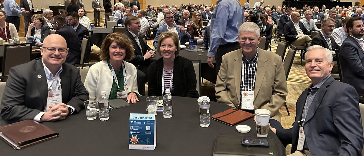 KBAPresident's tweet image. Honored to join KBA Board Officers Gene Dikeman (Chairman), Julie Hower (Chair-Elect) and Mark Schifferdecker (Past Chairman), along with fellow KBA staffer Kathy Taylor, representing Kansas Bankers at the ABA’s Conference for Community Bankers!
