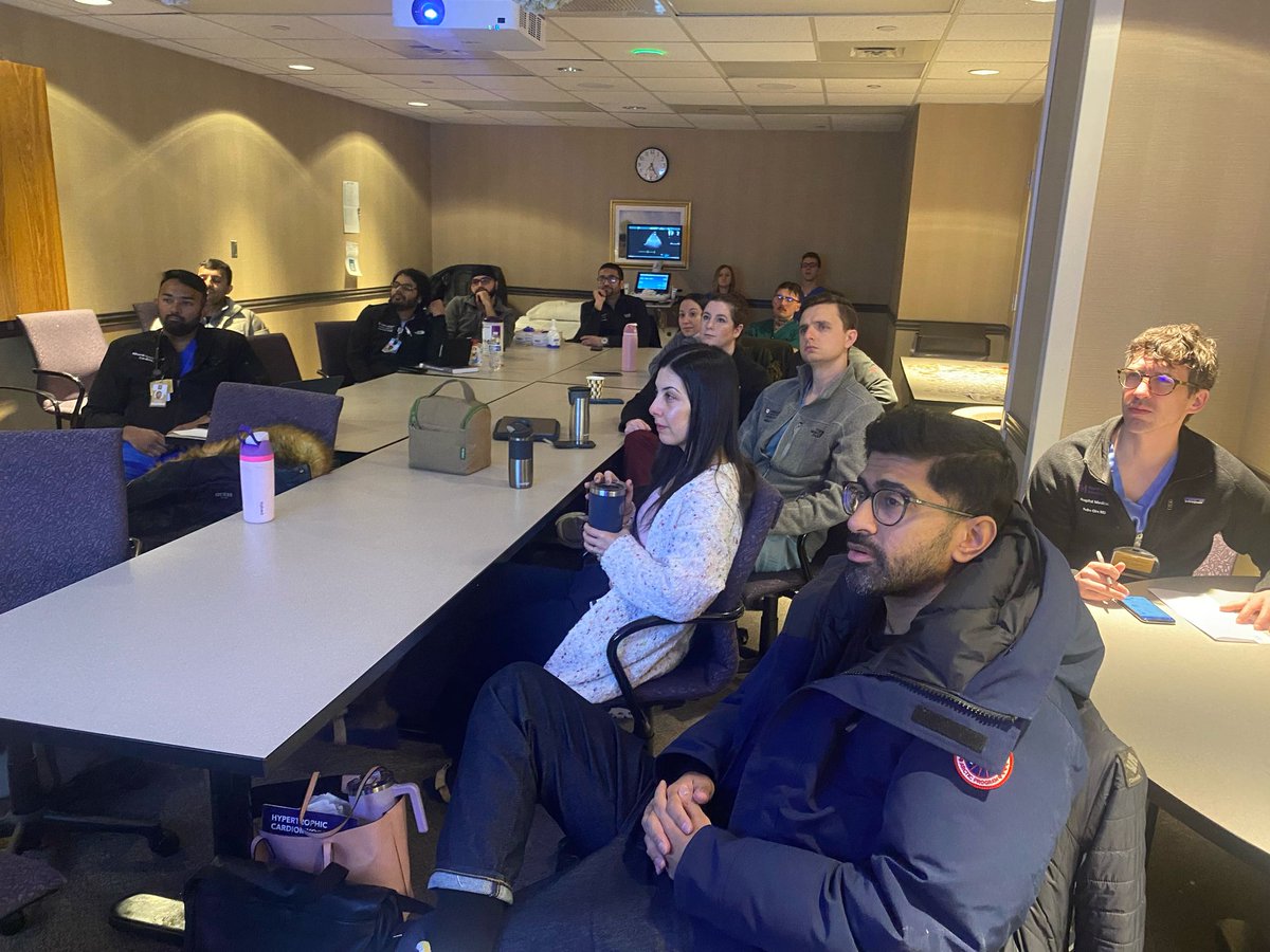 Our fellows showed up eager this morning at 7AM to learn some basics from our sonography experts here at Methodist!