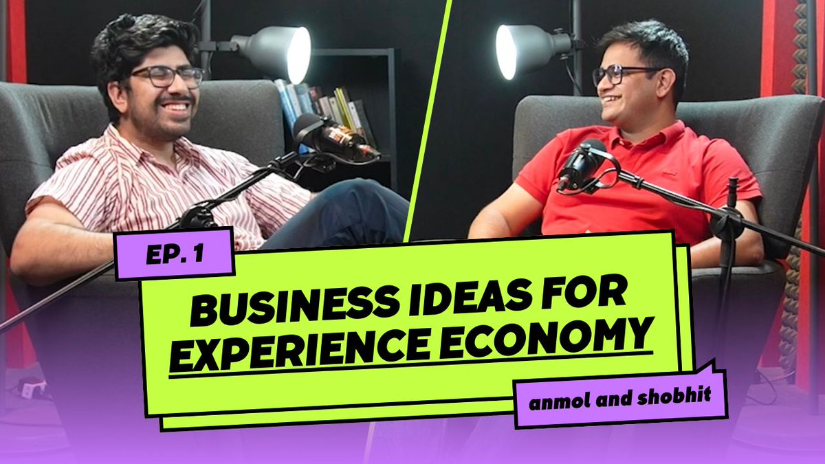Started a new podcast (I know) with <a href="/anmolm_/">anmol maini</a> (I know).

First episode is all fancy with a room and all, we going to a crappy setup from episode 2 on 😁

Link in next tweet, please subscribe 😬