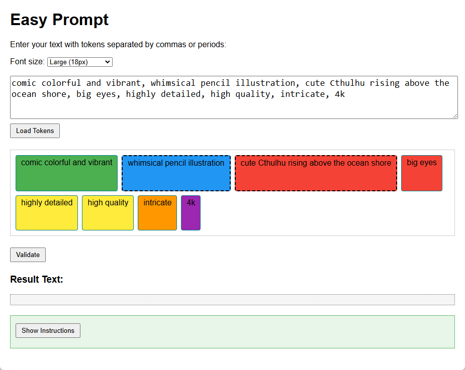 I made a little webapp for editing my #SDXL prompts.
Available for free here :
github.com/K3nt3L/Easy-Pr…
version FR disponible