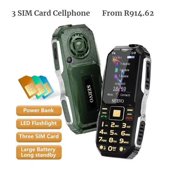 shstore35118's tweet photo. SERVO F4 Rugged Phone 3 SIM Card Cellphone Magic Voice Auto Record Call Flashlight Radio Big Button 2.4“ Mobile Phone Power Bank
https://t.co/Y8JL2SdNwI
#3SimCellPhone
#RuggedMobilePhone
#BigButtonMobilePhone https://t.co/32ijTKHs19