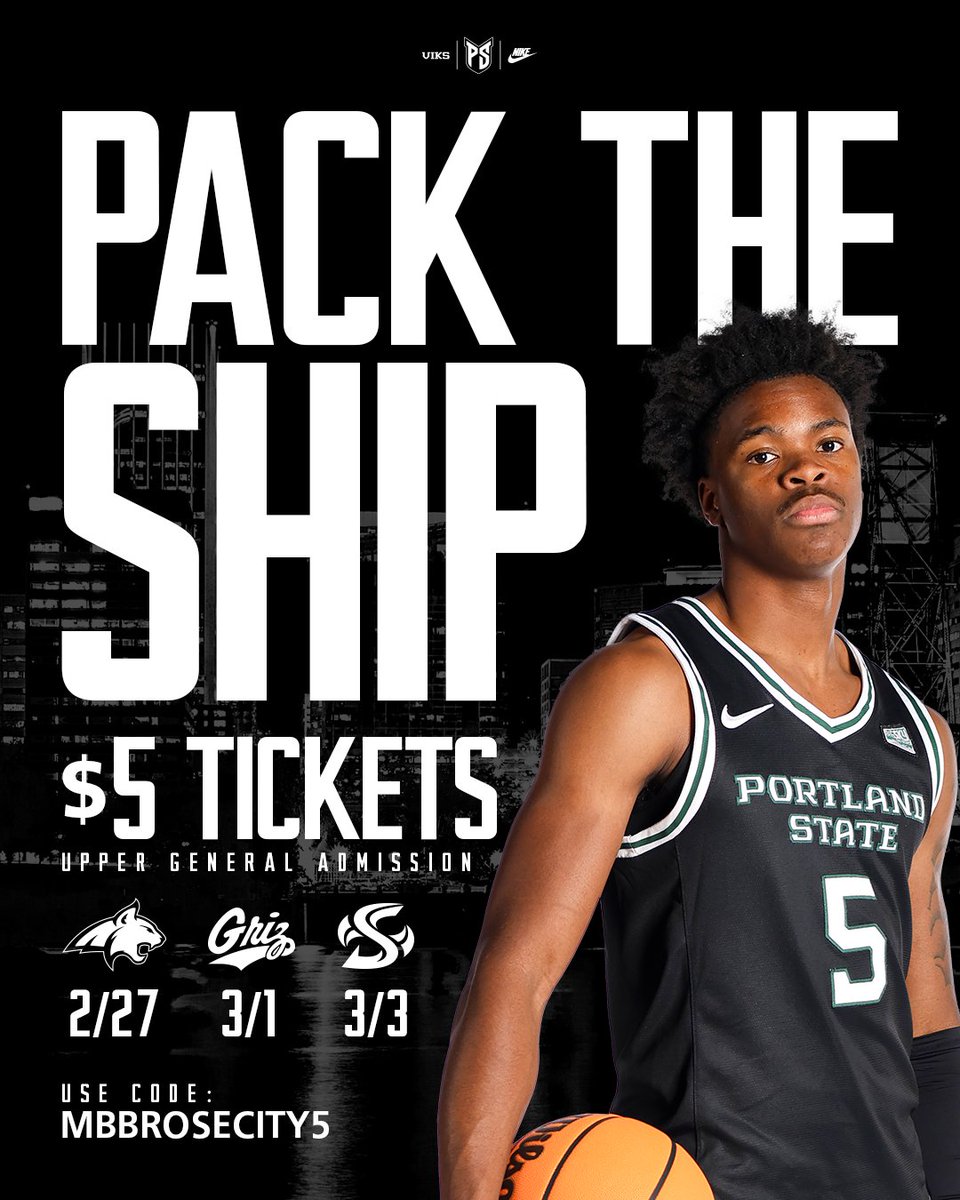 psuviks's tweet photo. ๐๐น๐ฎ๐๐ต ๐ฆ๐ฎ๐น๐ฒ ๐๏ธ
@psuviksmbb is battling for a top seed at the @BigSkyMBB tourney. Don't miss out on our final three home games next week. Use promo code MBBROSECITY5 for $5 GA tickets and let's #PackTheShip โผ๏ธ
๐: https://t.co/HbvoBrQp2w
#GoViks | #DefendTheShip https://t.co/BGEaTA8OHg