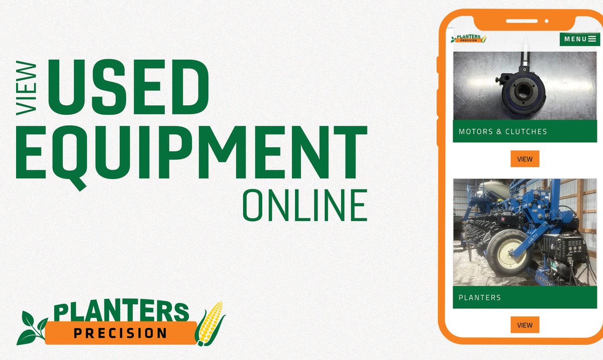 Did you know you can shop used equipment online? 🚜
You can shop planters, meters, and everything in between by visiting plantersprecision.com/used-equipment
