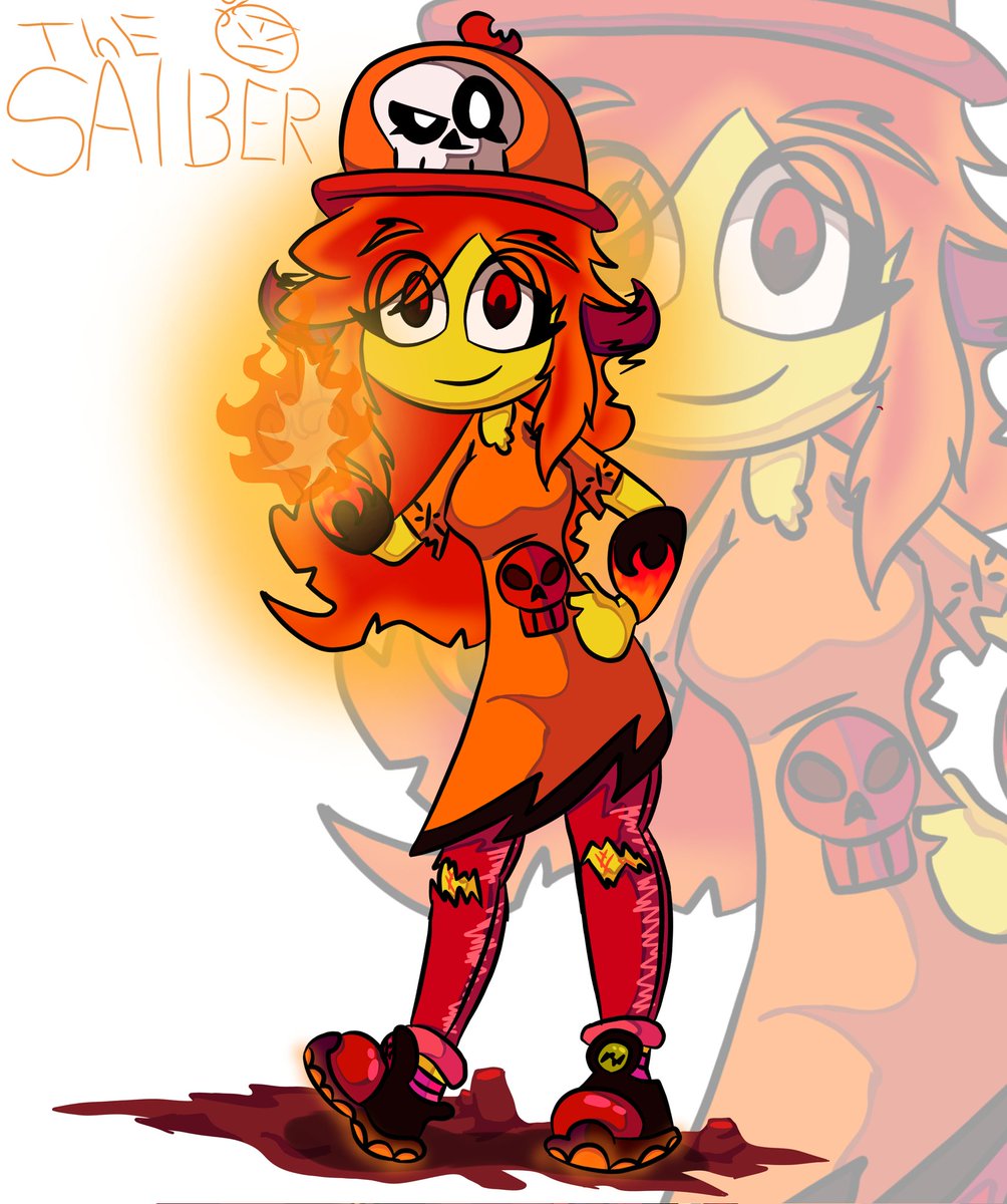 Stacy 🔥 
#oc #digitalart