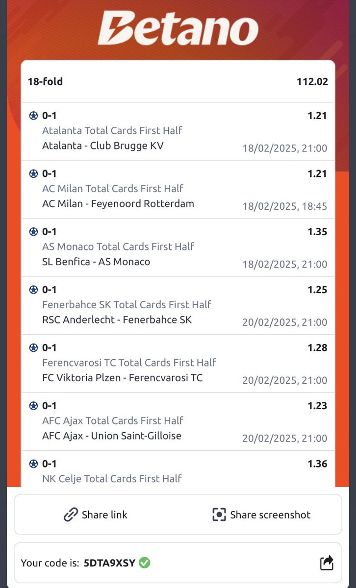 DavsmartMEDIA_1's tweet image. Card tips ready ๐ฅ๐ฅ๐ฅ๐ฅ๐ฅ
๐๐๐๐๐๐
#Code1 - VPA8EBN9 = 400 odds
#Code2 - 5DTA9XSY = 100 odds
@_tru_faith @Dc_Sunnyfresh @decentsolo
