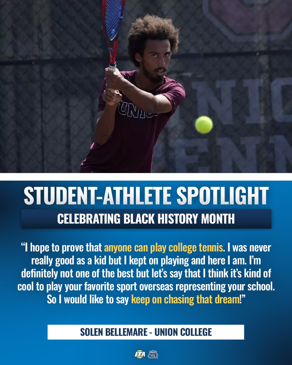 Sharing His Insight 📝

Check out the story below with Solen Bellemare to hear more about his journey as a black student-athlete playing college tennis.

📃 bit.ly/4k734YC (Read More)

#WeAreCollegeTennis
