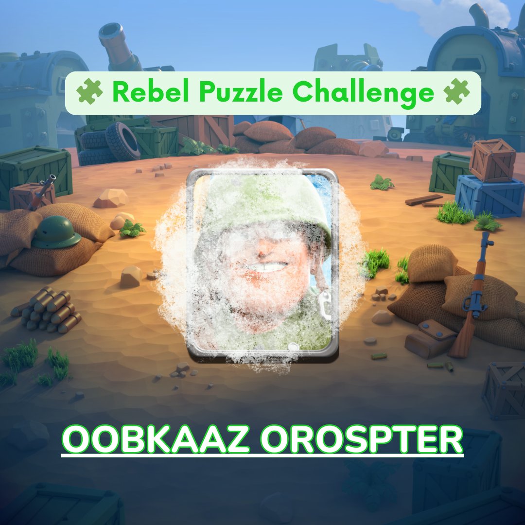 Can you unscramble the letters below and reveal the name of an Epic War unit or structure? 🤔

🔡 OOBKAAZ OROSPTER

Drop your answers in the comments! 👇 The first correct response gets ultimate bragging rights! 🏆

💡 Hint: This unit is low-cost, medium-range, and can cause