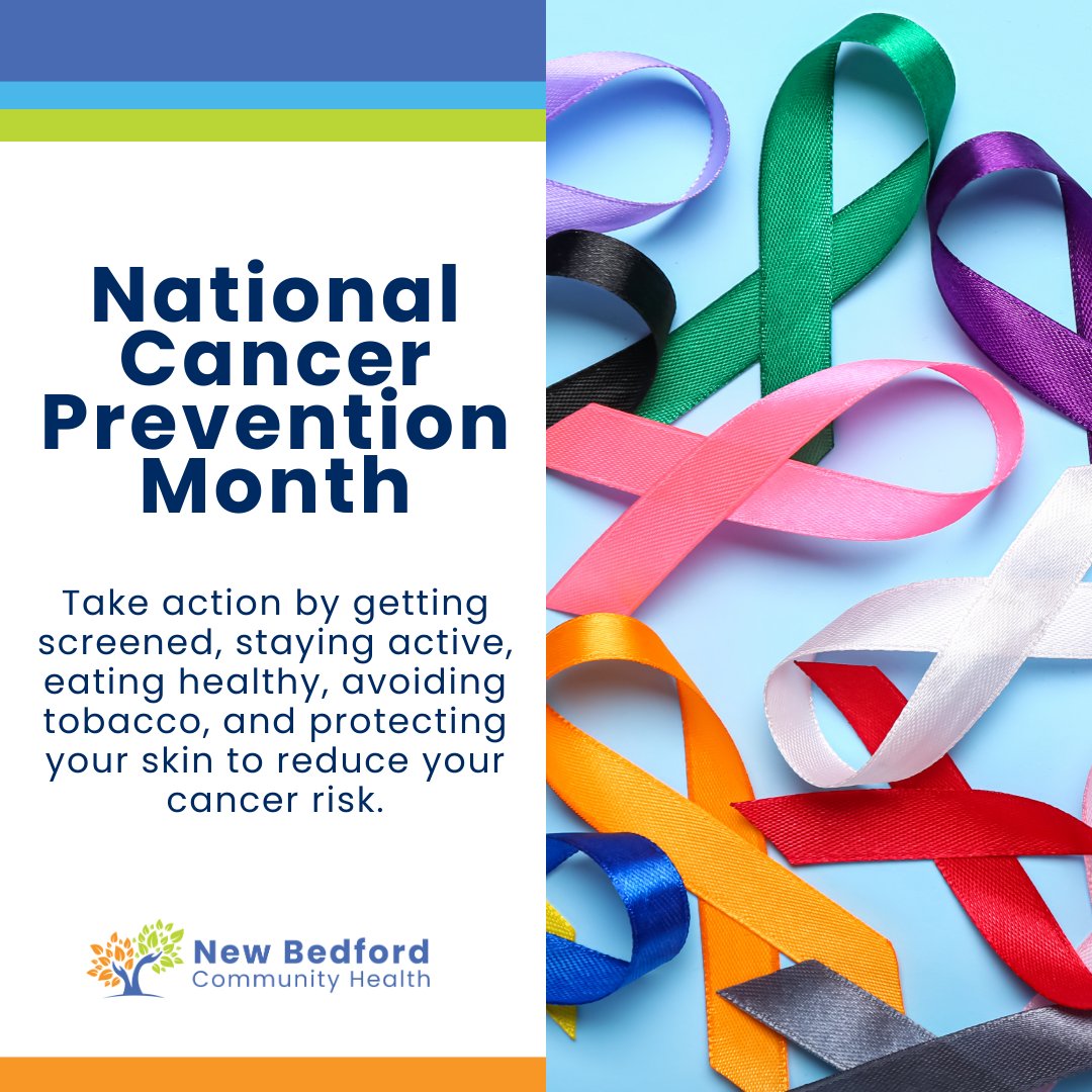 NBHealthCenter's tweet photo. February is National Cancer Prevention Month! 💜🎗️

This month is a reminder that small, everyday choices can make a big impact on reducing cancer risk. Take action for yourself and your loved ones! 💪💙

#CancerPrevention #StayHealthy #NewBedfordCommunityHealth https://t.co/7qaxbRoFdm