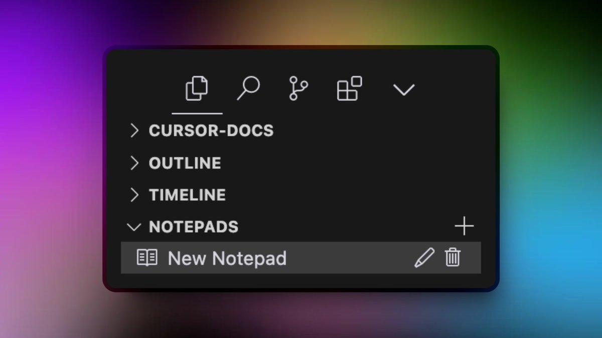 Today I learned about Cursor notepads feature. Very helpful!