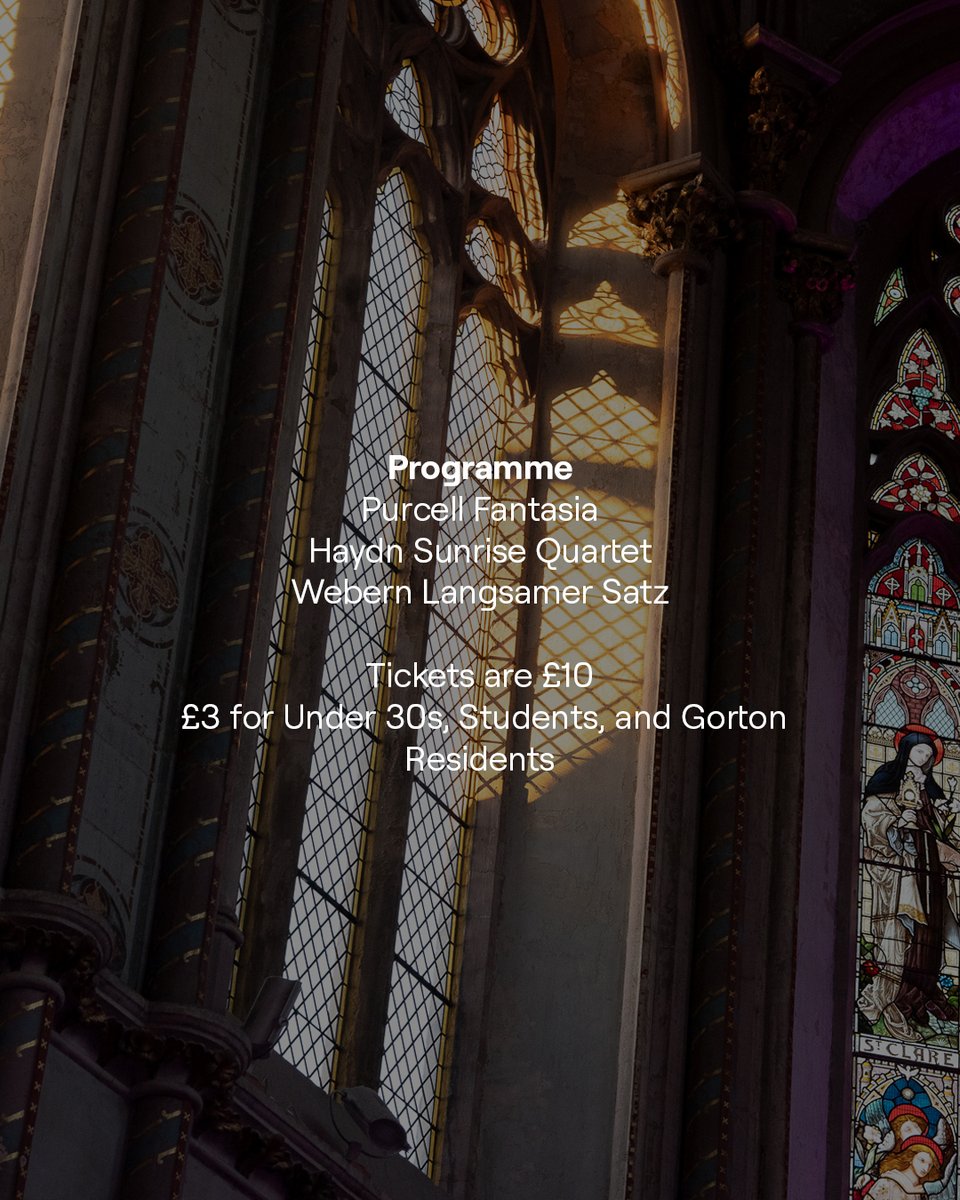 Manchester Camerata (@manccamerata) on Twitter photo ✌️ Step out of the ordinary and enjoy a peaceful midday break with the first of Lunchtime Concerts here at our home <a href="/TheMonasteryMcr/">The Monastery Manchester</a> supported by our good friends at <a href="/ClassicFM/">Classic FM</a>
⛪ Experience the calming atmosphere of The Monastery in Gorton, which is the inspiration behind the ✌️ Step out of the ordinary and enjoy a peaceful midday break with the first of Lunchtime Concerts here at our home <a href="/TheMonasteryMcr/">The Monastery Manchester</a> supported by our good friends at <a href="/ClassicFM/">Classic FM</a>
⛪ Experience the calming atmosphere of The Monastery in Gorton, which is the inspiration behind the