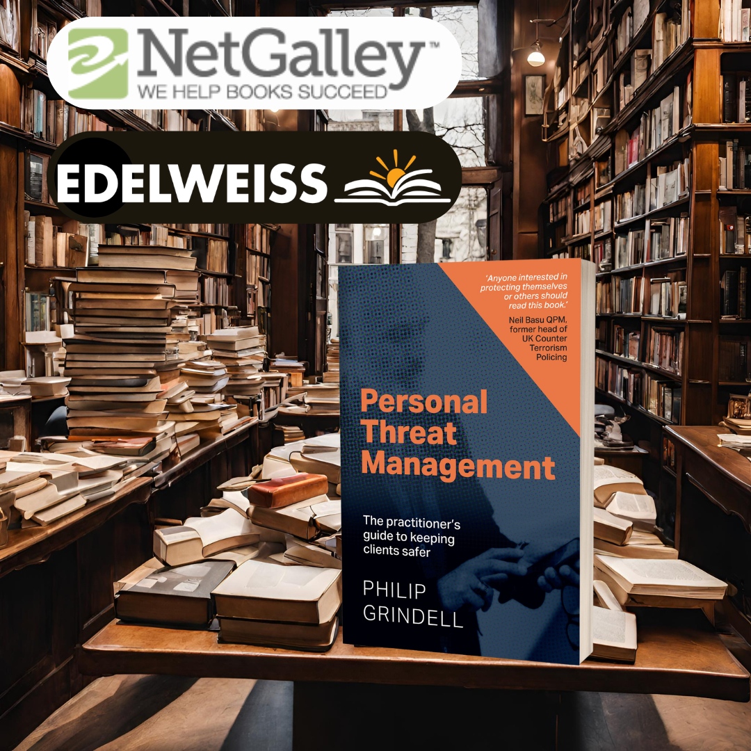 Proof copies available for ‘Personal Threat Management: The practitioner's guide to keeping clients safer' by Philip Grindell, publishing 25 February.

Available on NetGalley: bit.ly/40XHJYG

Available on Edelweiss: bit.ly/41iRtOE

#ARCs #Proofs #Publishing